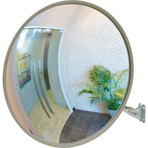 Convex Mirror with Telescopic Arm, Indoor/Outdoor, 12" Diameter NRZ Safety Inc.