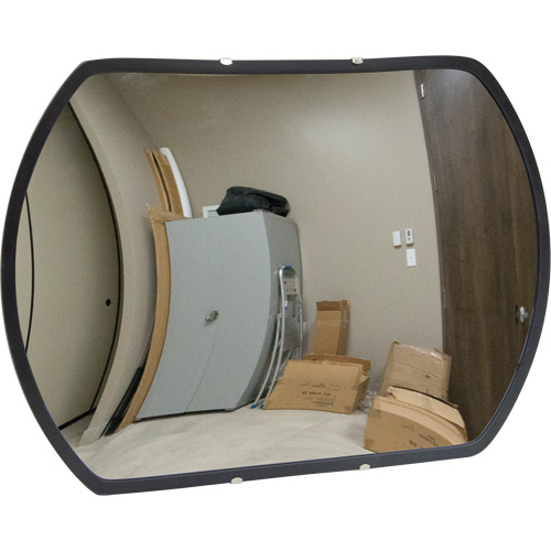 Roundtangular Convex Mirror with Bracket, 12" H x 18" W, Indoor/Outdoor NRZ Safety Inc.