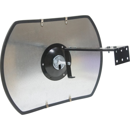 Roundtangular Convex Mirror with Bracket, 20" H x 30" W, Indoor/Outdoor NRZ Safety Inc.