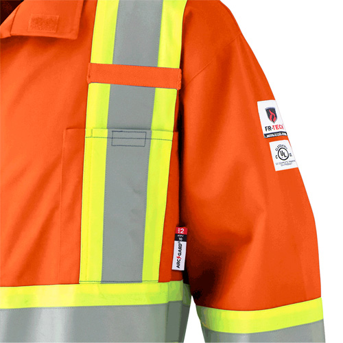 7702 FR Hi-Vis Safety Coveralls, Size 36, Orange NRZ Safety Inc.