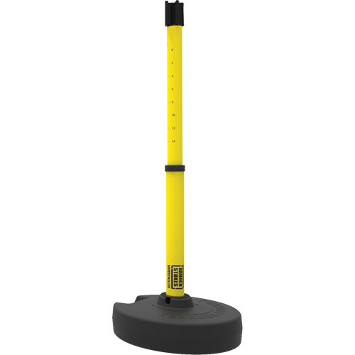 PLUS Barrier Post Set Receiver, 42" High, Yellow NRZ Safety Inc.