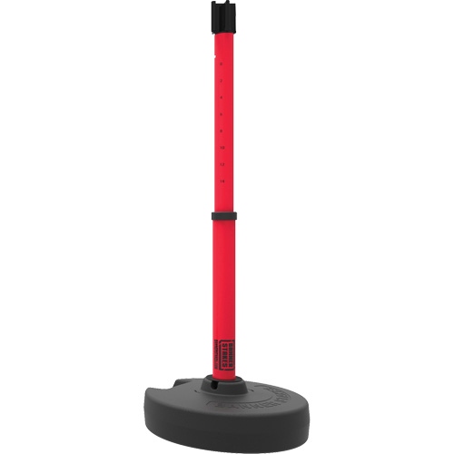 PLUS Barrier Post Set Receiver, 42" High, Red NRZ Safety Inc.