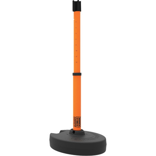 PLUS Barrier Post Set Receiver, 42" High, Orange NRZ Safety Inc.