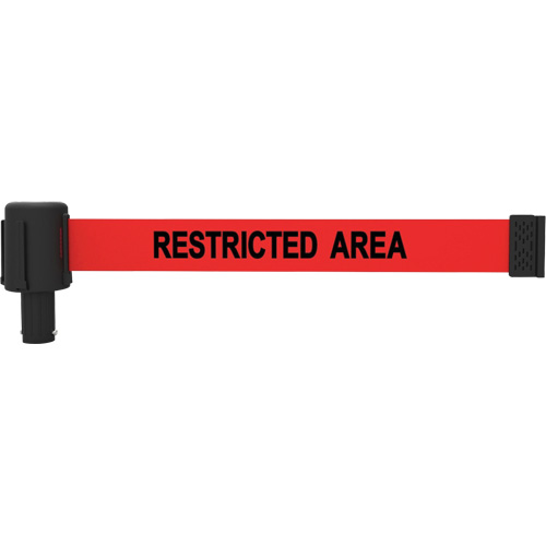 PLUS Banner Cassette, Restricted Area, 15', Red Tape NRZ Safety Inc.