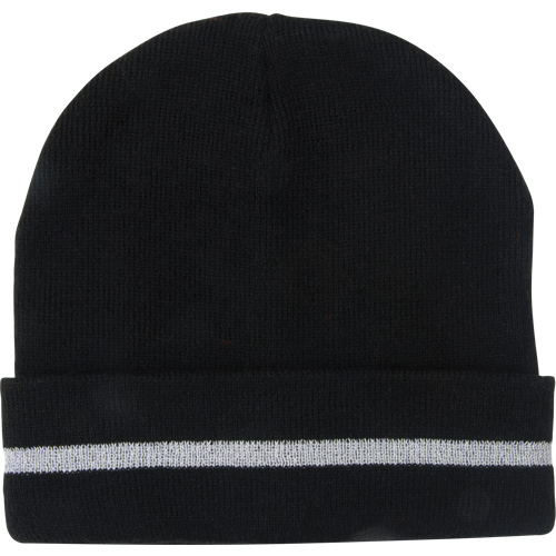 Knit Hat with Silver Reflective Stripe, One Size, Black NRZ Safety Inc.
