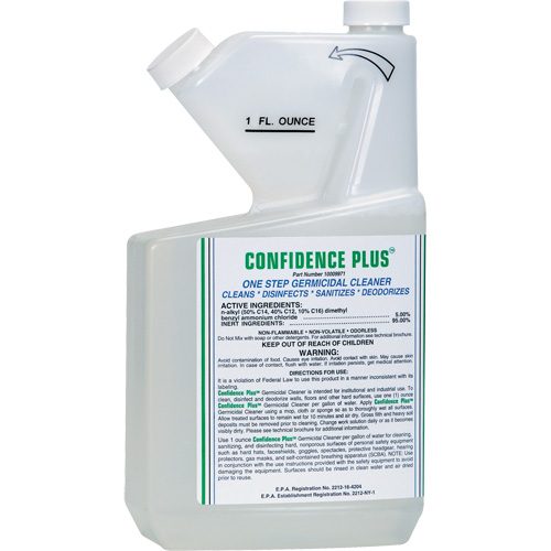 Nettoyant germicide pour respirateur Confidence Plus, Liquide NRZ Safety Inc.