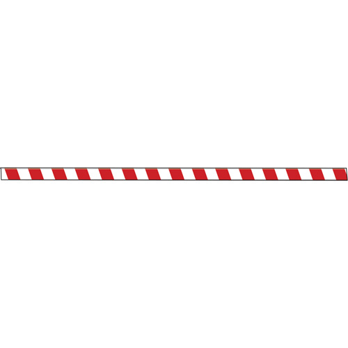 Tough-Mark Heavy-Duty Floor Marking, Rectangle, 48" L x 3" W, Red and White, Polyethylene NRZ Safety Inc.
