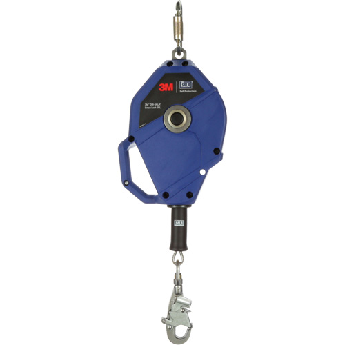 Cordage de s&eacute;curit&eacute; autor&eacute;tractable avec verrouillage intelligent, 35', Acier inoxydable, Pivotant NRZ Safety Inc.
