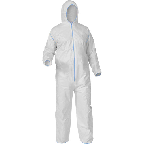 Protective Coveralls, Medium, White, Microporous NRZ Safety Inc.