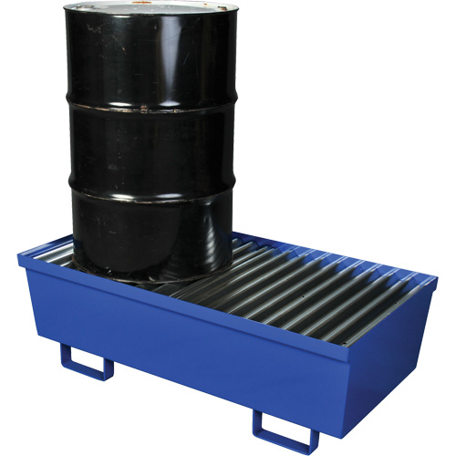 Steel Spill Containment Pallet, 74 US gal. Spill Capacity, 27" x 51.25" x 13" NRZ Safety Inc.