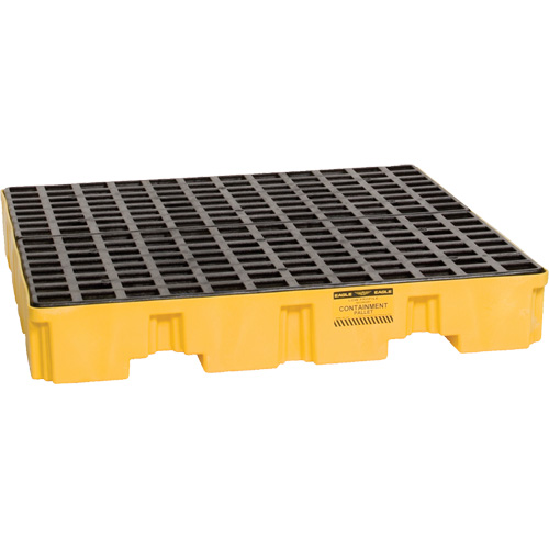 Spill Containment Pallet, 66 US gal. Spill Capacity, 51.5" x 51.5" x 8" NRZ Safety Inc.