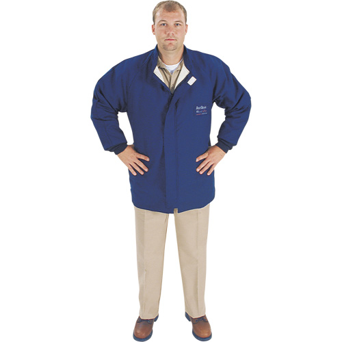 Arc Flash Jacket, Medium, Blue, 40 cal/cm² NRZ Safety Inc.