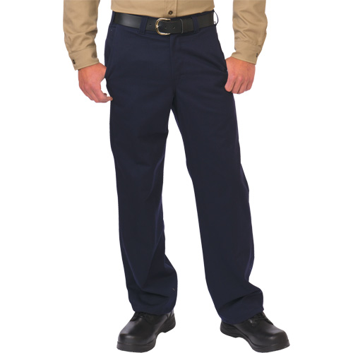 Pantalon de travail de protection contre l'arc &eacute;lectrique, 28, x 26, Bleu marin, 12,4 cal/cm2 NRZ Safety Inc.