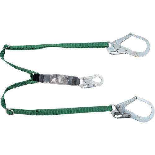 V-Series Lanyard, 6', Rebar Hook Center, Snap Hook Leg Ends, Polyester NRZ Safety Inc.