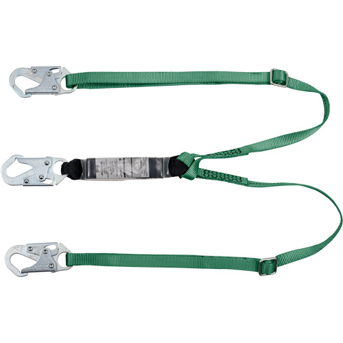 V-Series Lanyard, 6', Snap Hook Center, Snap Hook Leg Ends, Polyester NRZ Safety Inc.