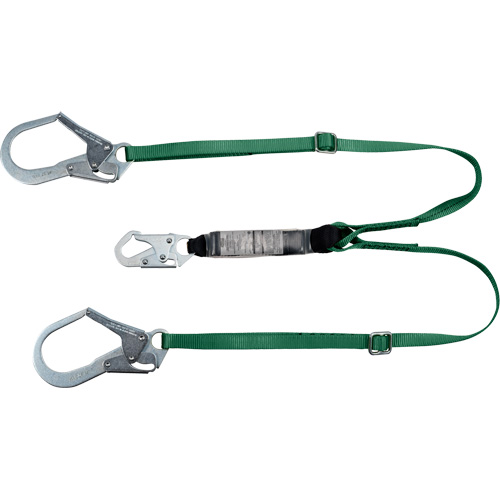 V-Series Lanyard, 6', Rebar Hook Center, Snap Hook Leg Ends, Polyester NRZ Safety Inc.