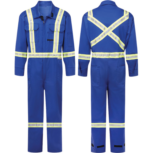 Avenger 7 oz. Flame Resistant Coveralls, Size 38 (Tall), Royal Blue NRZ Safety Inc.
