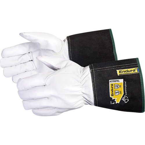 Gants de soudage &agrave; l'arc TIG Endura, Cuir fleur de ch&egrave;vre, Taille Moyen NRZ Safety Inc.