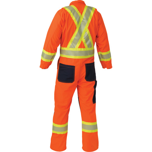 Ripstop Coveralls, Medium (Tall), High Visibility Orange NRZ Safety Inc.