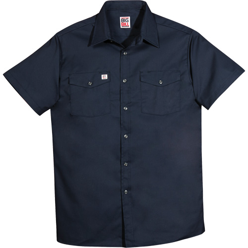 Chemise de travail &agrave; manches courtes en tissu crois&eacute;, Hommes, 4T-Grand, Bleu marine NRZ Safety Inc.