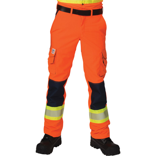 Ripstop High-Visibility Cargo Pants, Polyester, 28, High Visibility Orange NRZ Safety Inc.
