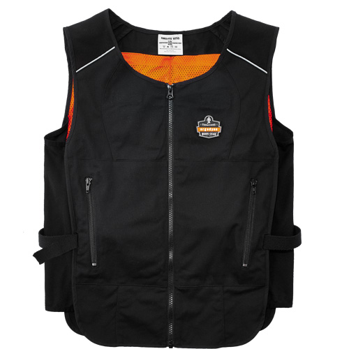 Chill-Its&reg; 6255 Lightweight Phase Change Cooling Vest, Small/Medium, Black NRZ Safety Inc.