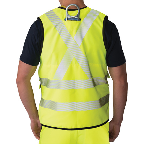 Ripstop Surveyor's Vest, High Visibility Lime-Yellow, Small, Polyester NRZ Safety Inc.