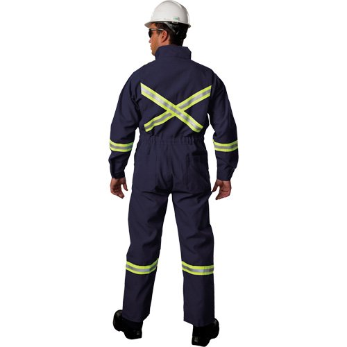 Combinaisons avec mat&eacute;riau r&eacute;fl&eacute;chissant de luxe Westex UltraSoft, Taille 36, Bleu marine, 8,7 cal/cm² NRZ Safety Inc.