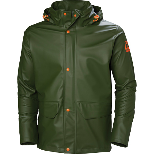 Gale Rain Jacket, Polyester/Polyurethane, Large, Green NRZ Safety Inc.