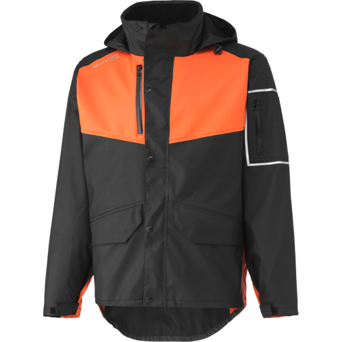 Manteau imperm&eacute;able West Coast, Polyester, 4T-Grand, Noir/Orange NRZ Safety Inc.
