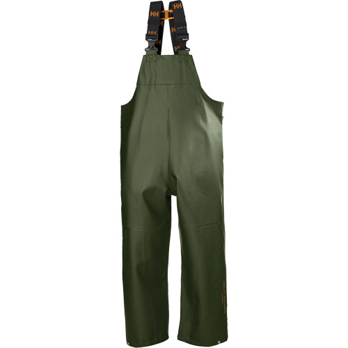 Gale Rain Bib Pants, Small, Polyester, Green NRZ Safety Inc.
