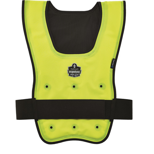 Veste refroidissante &agrave; &eacute;vaporation s&egrave;che &eacute;conomique Chill-Its 6687, Grand/T-Grand, Jaune lime haute visibilit&eacute; NRZ Safety Inc.