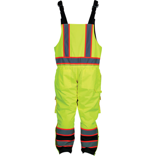 Combinaison isol&eacute;e, Polyester/Polyur&eacute;thane, Petit, Jaune lime haute visibilit&eacute; NRZ Safety Inc.