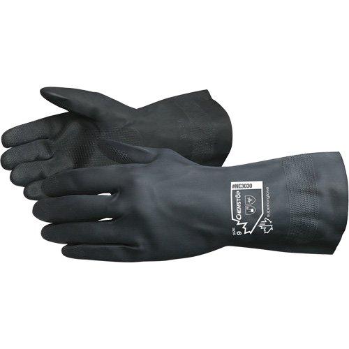 Gants doubl&eacute;s r&eacute;sistants aux produits chimiques Chemstop, Taille 7, 12" lo, N&eacute;opr&egrave;ne, Doublure en Ouat&eacute;e, 30 mils NRZ Safety Inc.