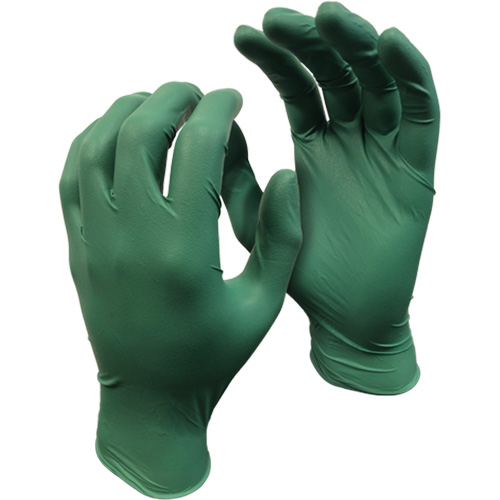5559PF Green Monkey Gloves, Small, Nitrile, 4-mil, Powder-Free, Green NRZ Safety Inc.