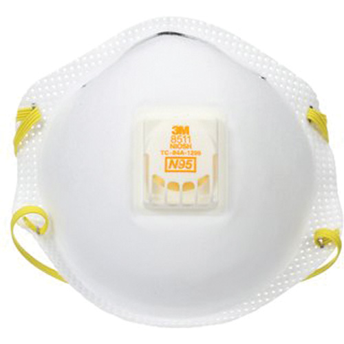 Respirateur contre les particules 8511, N95, Certifi&eacute; NIOSH NRZ Safety Inc.