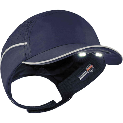 Casque antichocs l&eacute;ger avec lampe DEL 8965 Skullerz, Bleu marin NRZ Safety Inc.