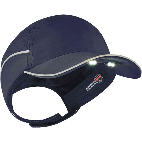 Casque antichocs l&eacute;ger avec lampe DEL 8965 Skullerz, Bleu marin NRZ Safety Inc.