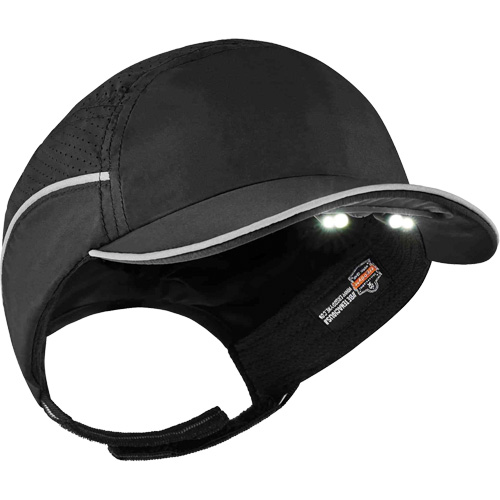 Skullerz&reg; 8965 Lightweight Bump Cap Hat with LED Lighting, Black NRZ Safety Inc.
