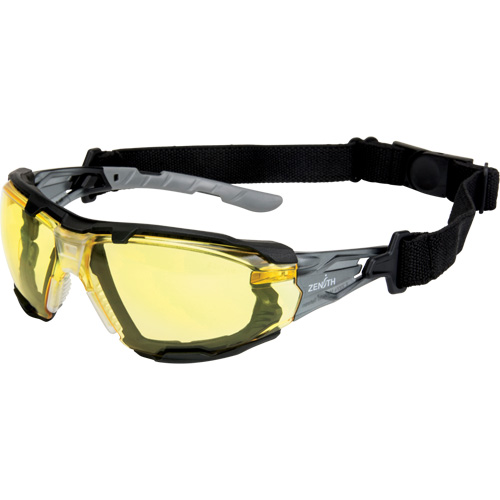 Z2900 Series Safety Glasses with Foam Gasket, Amber Lens, Anti-Scratch, ANSI Z87+/Meets/Exceeds CSA Z94.3 NRZ Safety Inc.