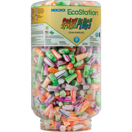 EcoStation SparkPlugs&reg; Earplug Refill, Bulk - Canister NRZ Safety Inc.