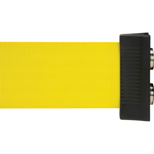 Wall Mount Barrier with Magnetic Tape, Steel, Screw Mount, 7', Yellow Tape NRZ Safety Inc.