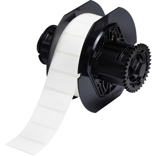 B33 Polyamide Coated Cloth Labels, Nylon, 1.5" L x 0.75" H, White NRZ Safety Inc.