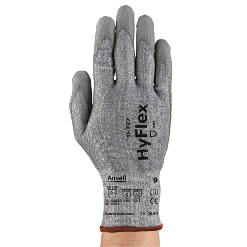 Gants r&eacute;sistant aux coupures HyFlex s&eacute;rie 11-727, Taille 7, Calibre 15, Rev&ecirc;tement Polyur&eacute;thane, Enveloppe en Intercept, ASTM ANSI niveau A2/EN 388 niveau B NRZ Safety Inc.