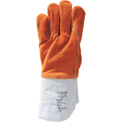 Lebon Heat Resistant Work Gloves, Leather, 10, Protects Up To 482° F (250° C) NRZ Safety Inc.