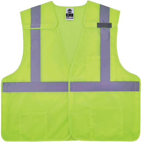 Gilet de s&eacute;curit&eacute; en maille GloWear 8217BA, Jaune lime haute visibilit&eacute;, Moyen/Petit, Polyester NRZ Safety Inc.