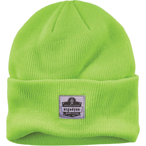 N-Ferno&reg; Rib Knit Beanie Hat, One Size, High-Visibility Lime Green NRZ Safety Inc.