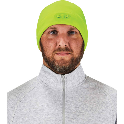 Bonnet N-Ferno &agrave; lumi&egrave;res DEL, Taille unique, Vert lime haute visibilit&eacute; NRZ Safety Inc.