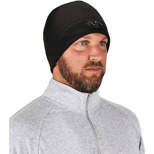 N-Ferno&reg; Skull Cap Beanie Hat with LED Lights, One Size, Orange NRZ Safety Inc.