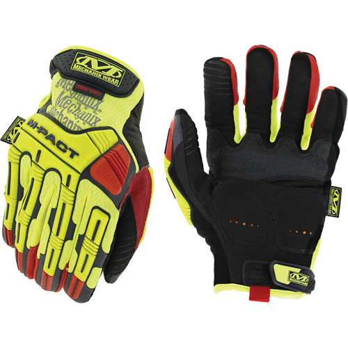 Hi-Viz M-Pact&reg; D4-360 Impact Gloves, 8, Synthetic Palm, Hook & Loop Cuff NRZ Safety Inc.
